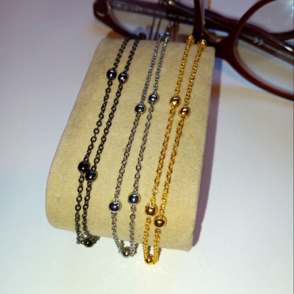 Set of 3 glasses chain
